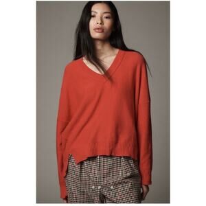 Anthropologie Maeve Relaxed V Neck Sweater Large